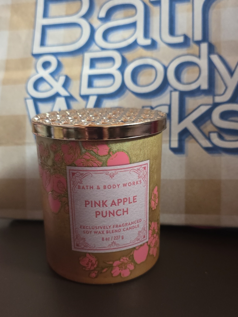 Pink Apple Punch Scented 1 Wick Candle